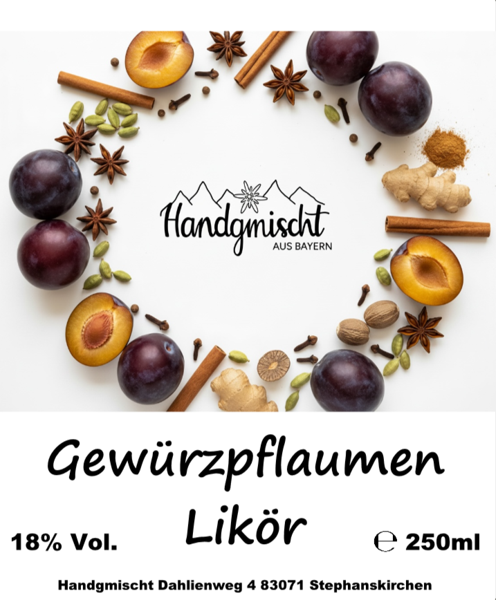 Gewürzpflaumen Likör